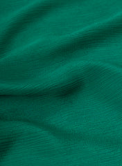 Dark Green Dyed Pure Chinnon Chiffon Fabric