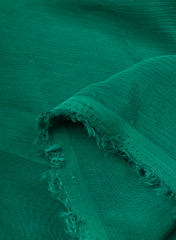 Dark Green Dyed Pure Chinnon Chiffon Fabric