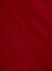 Red Dyed Pure Chinnon Chiffon Fabric