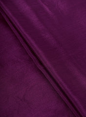 Dark Purple Dyed Pure Chinnon Chiffon Fabric