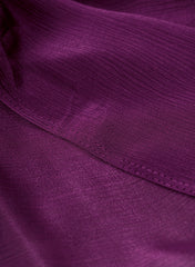 Dark Purple Dyed Pure Chinnon Chiffon Fabric