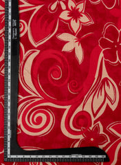 Vertican Foil Dark Pink Color Floral Print Big Panna 58