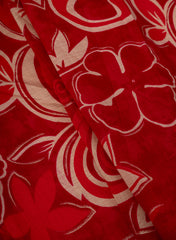 Vertican Foil Dark Pink Color Floral Print Big Panna 58