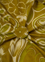 Vertican Foil Green Color Floral Print Big Panna 58