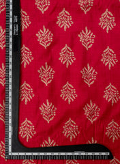 Vertican Foil Rani Pink Color Floral Print Big Panna 58