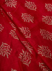 Vertican Foil Rani Pink Color Floral Print Big Panna 58