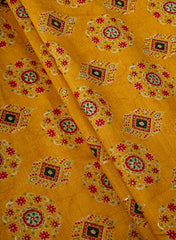 Vertican Foil Yellow Color Traditional Print Big Panna 58