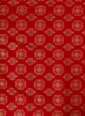 Vertican Foil Red Color Traditional  Print Big Panna 58