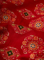 Vertican Foil Red Color Traditional  Print Big Panna 58