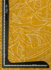 Vertican Foil Mustard Color Floral Print Big Panna 58