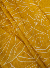 Vertican Foil Mustard Color Floral Print Big Panna 58