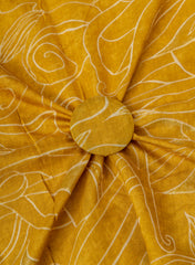 Vertican Foil Mustard Color Floral Print Big Panna 58