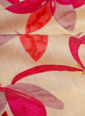 Vertican Foil Cream Color Floral  Print Big Panna 58