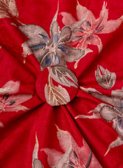 Vertican Foil Pink Color Floral Print Big Panna 58