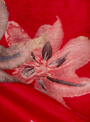 Vertican Foil Pink Color Floral Print Big Panna 58