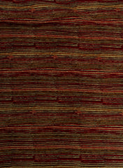 Pure Cotton Cambric Brown Color Stripes Block Print Fabric