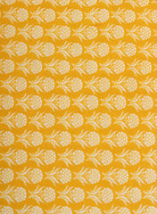 Pure Cotton Cambric Mix And Match Bright Yellow Color Block Print Fabric.