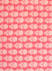 Pure Cotton Cambric Mix And Match Red Color Block Print Fabric.