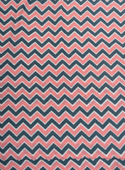 Pure Cotton Cambric Mix And Match Peach Color Block Print Fabric.