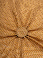 Pure Crepe Golden Color Butti Pattern Hybrid Print Fabric.