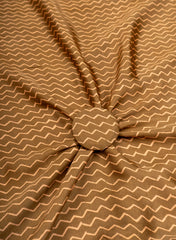 Pure Modal Satin Mustad Color Zig-Zag Digital Print Fabric.