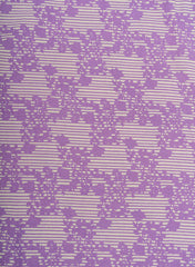 Cotton Flex Lavender Color Floral Pattern Natural Print Fabric.