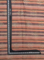 Linen Multi  Color Digital Print With Sequins And Zari embroidery fabric.