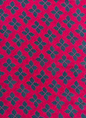 Pure Modal Satin Magenta Color Floral Pattern Natural Print Fabric.