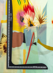 Pure Muslin Multi Color Floral Digital Print Fabric.