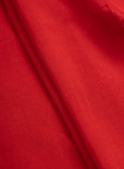 Pure Dola Silk Red Color Plain Fabric.