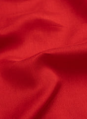 Pure Dola Silk Red Color Plain Fabric.