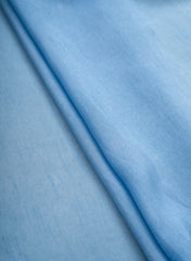 Pure Dola Silk Baby Blue Color Plain Fabric.
