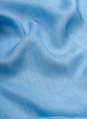 Pure Dola Silk Baby Blue Color Plain Fabric.