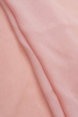Pure Dola Silk Peach Color Plain Fabric.