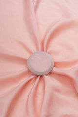 Pure Dola Silk Peach Color Plain Fabric.