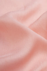 Pure Dola Silk Peach Color Plain Fabric.