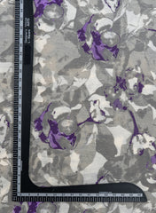Cotton Flex Coin Grey Abstract Pattern Discharge Print Fabric