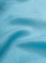 Pure Dola Silk Sky Blue Color Plain Fabric.