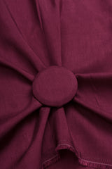 Pure Dola Silk Maroon Color Plain Fabric