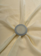 Pure Crepe Off White Color Plain Fabric.