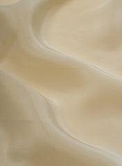 Pure Crepe Off White Color Plain Fabric.