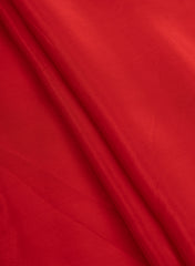 Pure Crepe Red Color Plain Fabric.