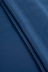 Pure Crepe Navy Blue Color Plain Fabric.