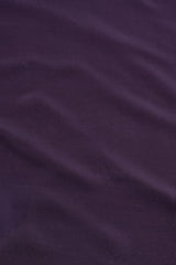 Pure Crepe Dark Purple Color Plain Fabric.