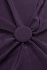 Pure Crepe Dark Purple Color Plain Fabric.