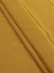 Pure Crepe Amber Yellow Color Plain Fabric.