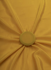 Pure Crepe Amber Yellow Color Plain Fabric.