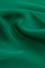 Pure Crepe Green Color Plain Fabric.