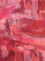 Shimmer Georgette Shades Of Pink Color Abstract Pattern Digital Print Fabric.
