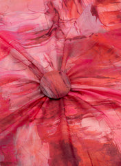 Shimmer Georgette Shades Of Pink Color Abstract Pattern Digital Print Fabric.